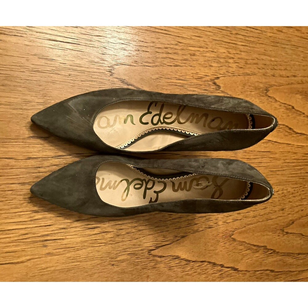 Sam Edelman Gray Suede Pointed Toe Stiletto Pump US 7.5